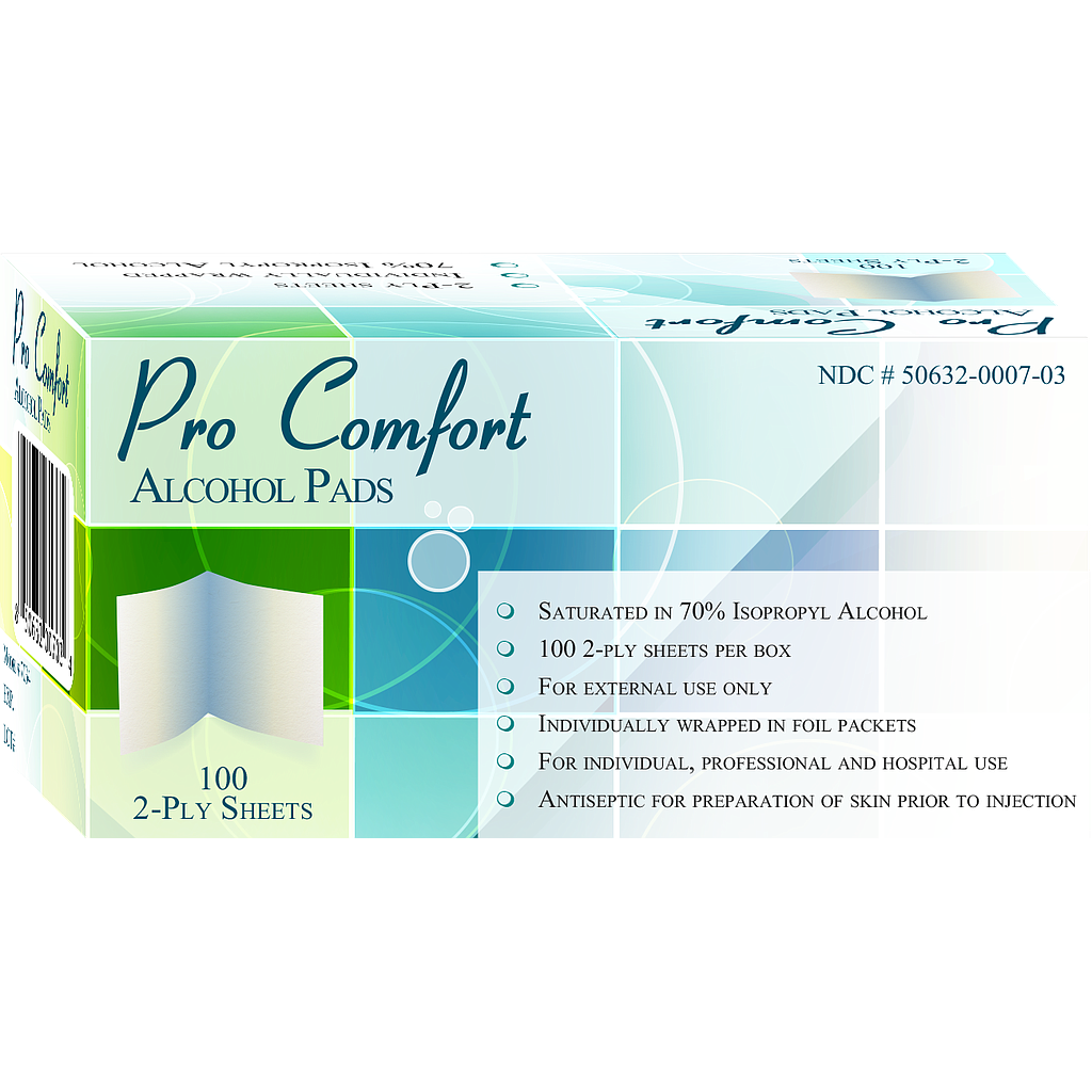 Pure Comfort Alcohol Pads | Home Aide Diagnostics